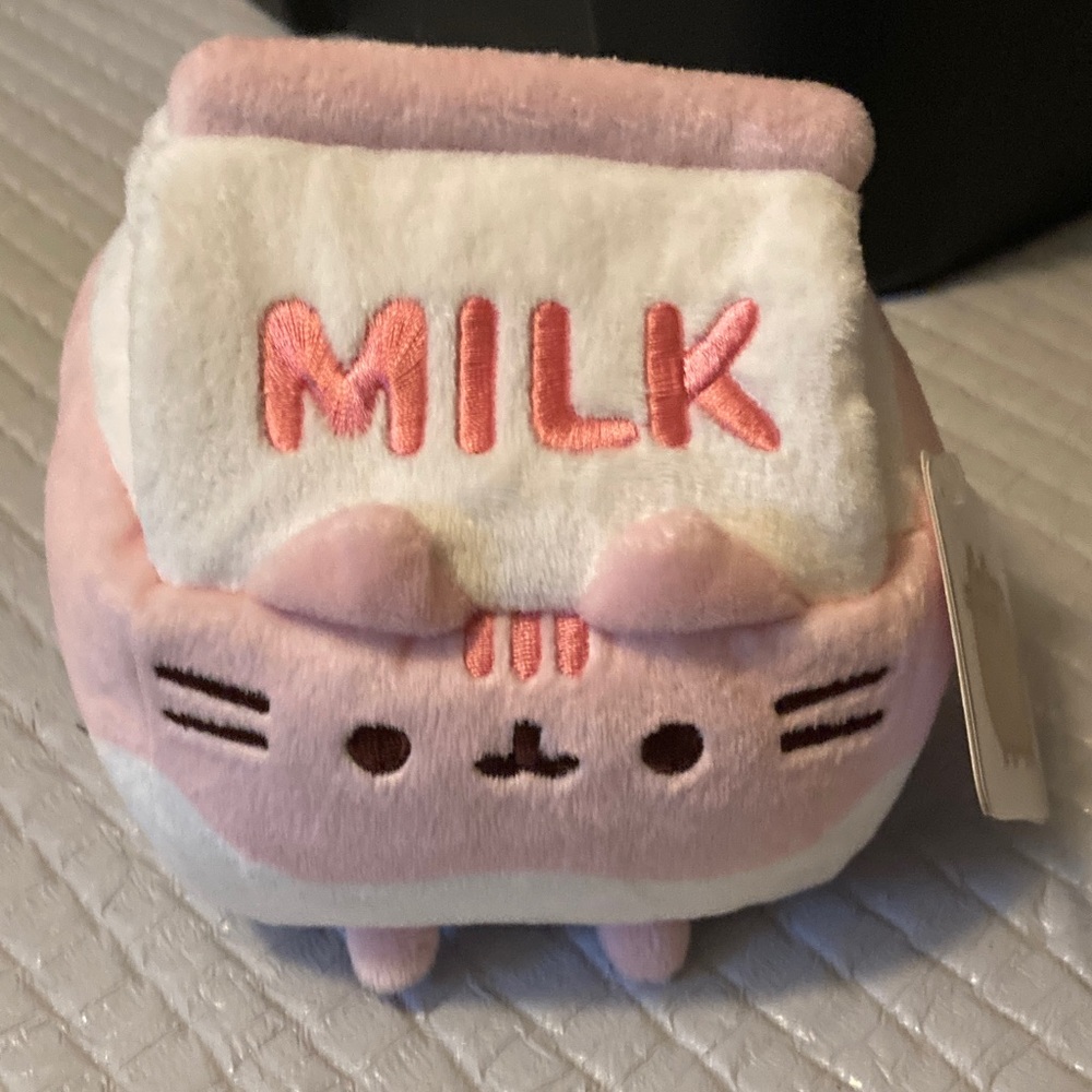 Pusheen Pink and White Milk Plush